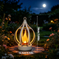 🔥🌙Realistisk hängande sollykta med låga🏡Perfekt för kvällssammankomster.