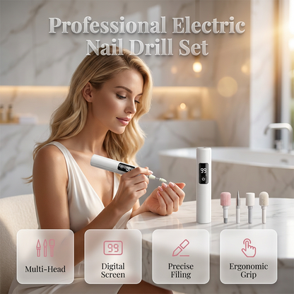 💅✨ Professionell elektrisk nagelfil – kraftfull, lättanvänd och praktisk för nagelvård hemma 💎