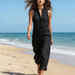 👗 50% RABATT! ✨ Ärmlös Knäppbar Byxdress med Vida Ben – Elegant, Bekväm & Perfekt För En Trendig Look 💃