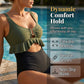 👙 50% RABATT | Baddräkt med hög midja och volanger