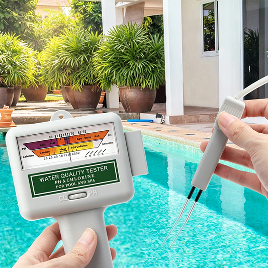 🔬💧 50% RABATT! 2-i-1 Pool pH- & Klortestare – Digital mätning av pH-värde & klorhalt – Snabb, vattentät & idealisk för simbassänger, bubbelpooler & spa ✨