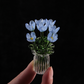 🌷 Set med glasvaser – livfulla färger, kompakt och utsökt; underhållsfritt, med en skönhet som varar för evigt!