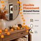 🎃✨ Halloween LED-Ljusslinga med Ringblommor – Skapa Magisk Höststämning Inomhus & Utomhus