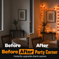 🎃✨ Halloween LED-Ljusslinga med Ringblommor – Skapa Magisk Höststämning Inomhus & Utomhus