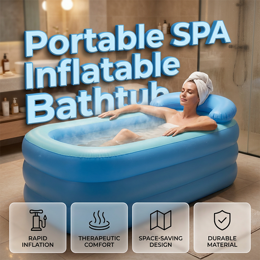 🛁 Uppblåsbart Badkar för Vuxna – Skapa Ditt Eget Spa Hemma