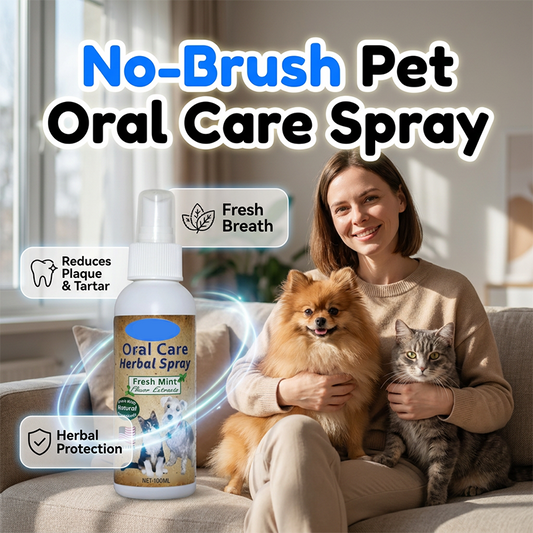 🏆🇸🇪 Populär bland svenska kunder🐶 No-Brush Pet Dental Spray – Enkel Daglig Munvård För Hundar & Katter