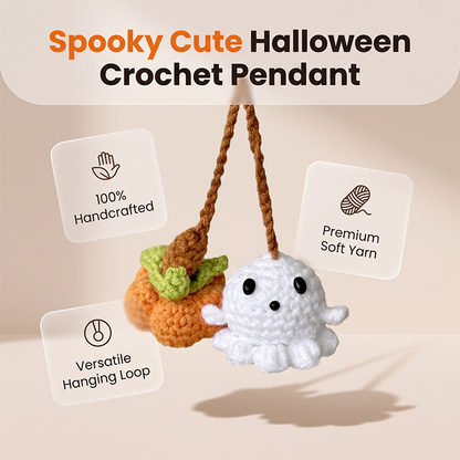 👻🎃 KÖP 2, FÅ 1 GRATIS! 🖤 Gör bilen redo för Halloween!  🏷️ Handvirkat Halloween-hänge för bilen – Kusligt Gullig Bildekoration