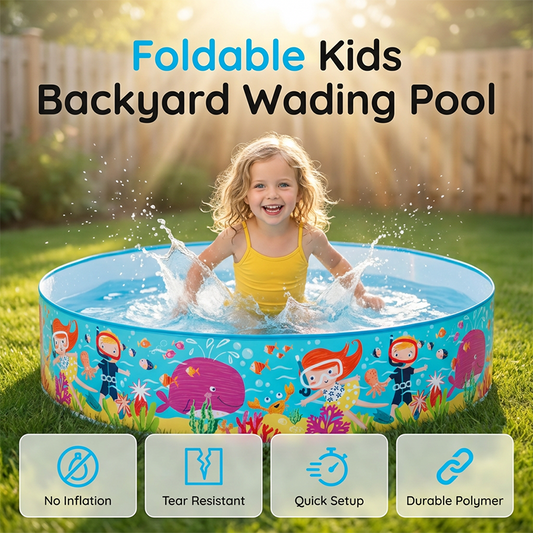 Foldable Kids Backyard Wading Pool