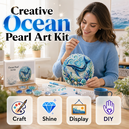 🏆🇸🇪 Populär bland svenska kunder🎁 Nyhet – 50 % RABATT! 🌊 DIY Pärlmålningsskylt med Havsmotiv – Skapa Din Egen Glittrande Dekoration ✨