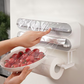 🏆🇸🇪 Populär bland svenska kunder✨ 50 % RABATT NU! 🧲 2-i-1 Magnetisk Hållare för Pappershandduk & Plastfolie – Smidig Förvaring Utan Borrning