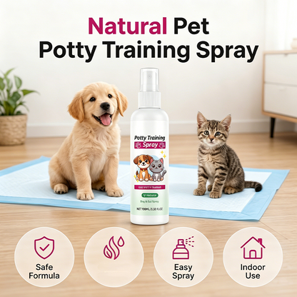 🐶🐱✨ 50 % RABATT! Potträningsspray för Hundar & Katter – Hjälper till att Stoppa Oönskad Kissning Hemma