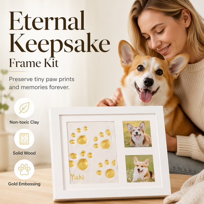 🐾🤍 50 % RABATT! DIY-Minneskit för Husdjurs Tassavtryck – Bevara Ett Älskat Minne För Alltid 🐶🐱