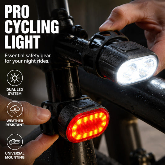 🚲 50 % RABATT NU! 💡 USB-Laddningsbart Cykelljusset – Stark Belysning, Brett Ljus & Redo För Alla Turer 🌙