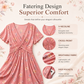 🌸 50 % RABATT NU! ✨ Blommig V-halsklänning med Twist i Midjan – Smickrande Passform & Elegant Komfort 👗