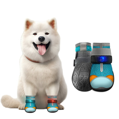 ⏳🔥 50 % RABATT NU! 🐶 Andningsbara Hundskor med Självlysande Design – Skyddar Tassarna På Varje Promenad 👟✨