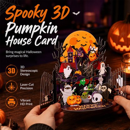 🎃 50 % RABATT NU! 👻 Halloween Pop-Up-Kort i 3D – Överraska Med En Kuslig Hälsning ✨