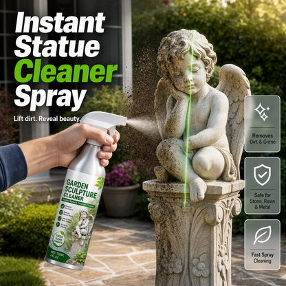 🏡 50 % RABATT NU! ✨ Kraftfull Rengöringsspray för Trädgårdsskulpturer – Fräschar Upp Sten, Betong & Prydnader 🌿