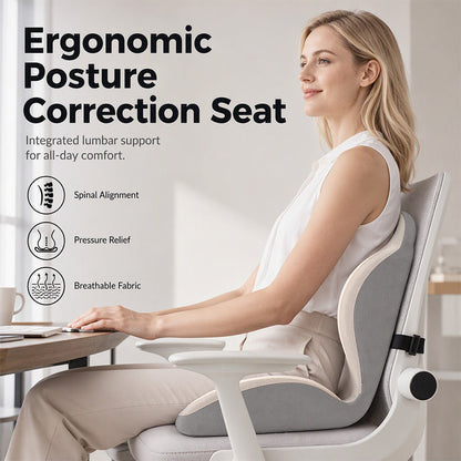 Ergonomisk minnesskumsdyna med ryggstöd