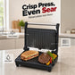 Elektrisk smörgåsgrill och paninigrill med 180° öppning