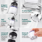 🚰 50 % RABATT NU! ✨ 360° Vridbart Kranfilter med 3 Lägen – Smidigare Vattenflöde för Kök & Badrum 💧