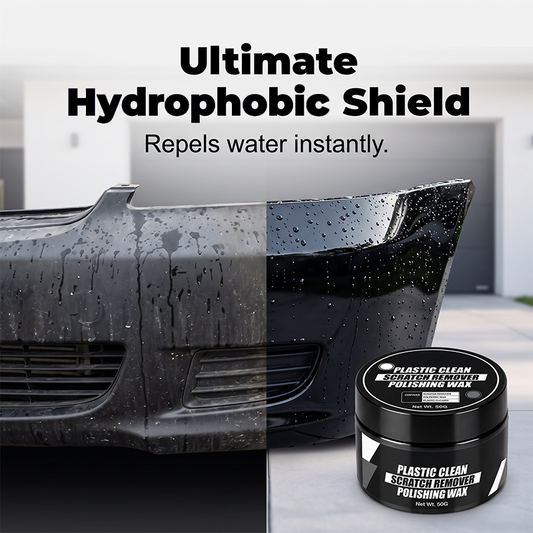 🚗 50 % RABATT NU! ✨ Reparation & Förnyelse för Bilplast – Hjälper Till Att Fräscha Upp Repiga och Matta Plastytor, 30 ml 🧽