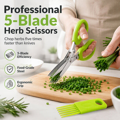✂️🔥 50 % RABATT! Flerskiktad Kökssax i Rostfritt Stål – Skär & Hacka Smidigare i Köket 🍳🌿