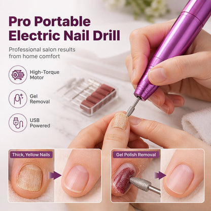 ⚡ 50 % RABATT NU! 💅 Portable Electric Nail Drill Pen – Kraftfull & Precisionsslipning för Nagelvård och Manikyr ✨
