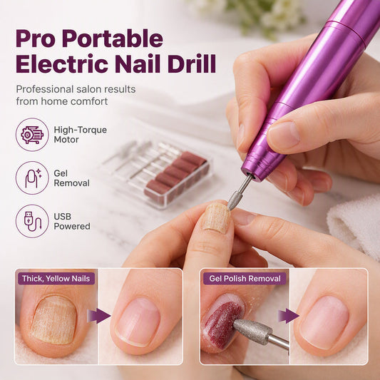 ⚡ 50 % RABATT NU! 💅 Portable Electric Nail Drill Pen – Kraftfull & Precisionsslipning för Nagelvård och Manikyr ✨