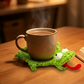 Stress-Relief Crocheted Animal Coaster