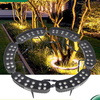 🌳💡 50 % RABATT NU! Ringformade Solcellslampor för Träd – Skapa Ett Magiskt Ljus runt Träd, Stolpar & i Trädgården ✨☀️