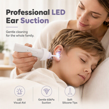 🔥 50 % RABATT IDAG! 👂 LED-Öronrengörare med Sugfunktion – Se Tydligare & Rengör Öronen Enklare ✨