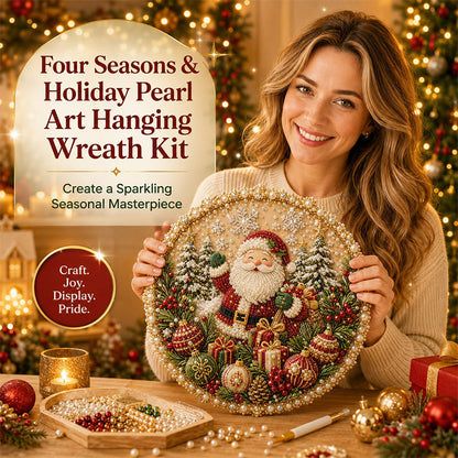 🌸🎄 50 % RABATT NU! ✨ DIY Pärlkrans Set – 4 Säsongsdesigner för Kreativ Heminredning Året Runt 🏡🎁