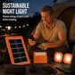 🔥 50 % RABATT NU! ☀️ Bärbart solenergisystem – 2400 mAh batteri & LED-lampor 🔋💡