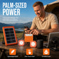 🔥 50 % RABATT NU! ☀️ Bärbart solenergisystem – 2400 mAh batteri & LED-lampor 🔋💡