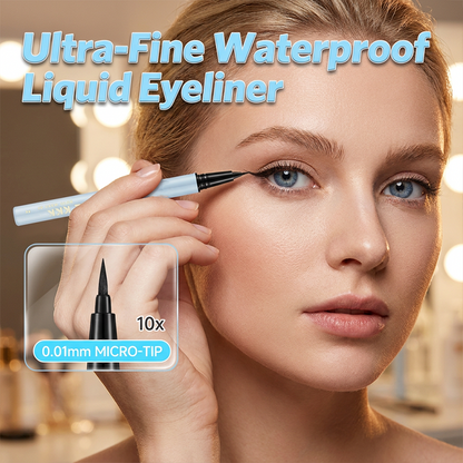 👁️🖤 50 % RABATT NU! ✨ Waterproof Eyeliner Pen – 0,01 mm Spets för Tunna & Precisa Linjer 💧✍️