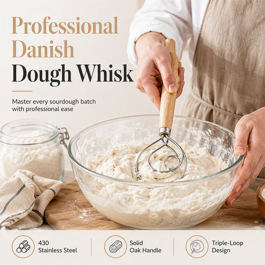 Dansk degvisp i rostfritt stål