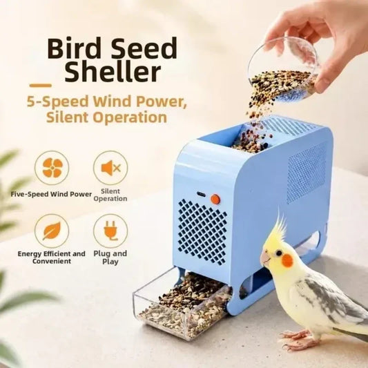 🐦🔥 FÅGELVÅRDSDEAL! Elektrisk Fågelfrörensare – Separera Tomma Fröskal från Fröna & Minska Matsvinnet ✨