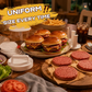 🍔🔥 50 % RABATT NU! Kitchen Burger Patty Maker med Separatorskivor – Forma & Stapla Hemgjorda Burgarbiffar Enkelt ✨