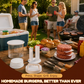 🍔🔥 50 % RABATT NU! Kitchen Burger Patty Maker med Separatorskivor – Forma & Stapla Hemgjorda Burgarbiffar Enkelt ✨