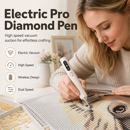 💎✨ 50 % RABATT NU! Uppladdningsbar Elektrisk Diamantmålningspenna – Precisionsverktyg för Snabbare & Enklare DIY 🎨