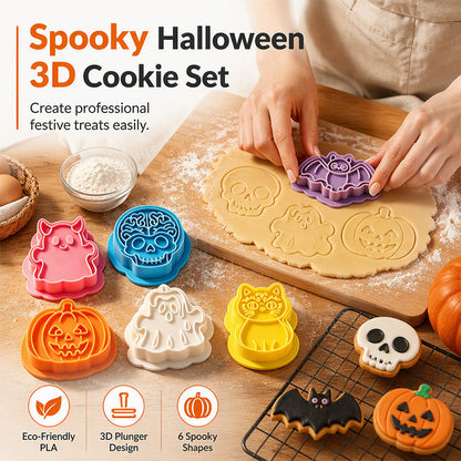 🎃💀 50 % RABATT NU! Halloween Mini Dödskalle Kakform – Skapa Söta & Läskiga Halloweenbakverk 🧁🖤