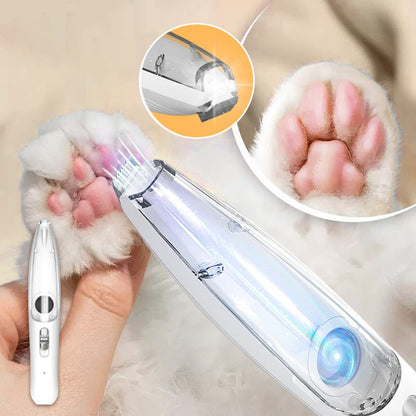 🐶🐱✨ 50 % RABATT! Trådlös Pälsrakapparat för Husdjur med LED-ljus – Låg Ljudnivå & Inbyggd Håruppsugning