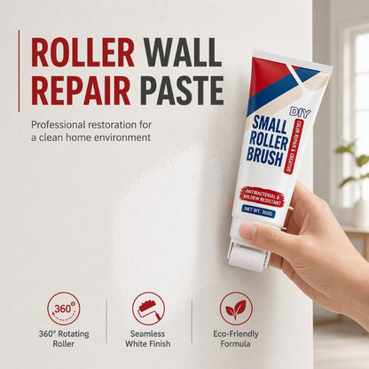 🧱 50 % RABATT NU!🖌️ Vattentät Väggreparationspasta med Integrerad Roller – För Sprickor & Hål
