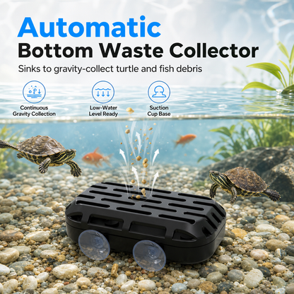 🐢🐟 Automatisk Bottenrenare för Akvarium – Samlar Upp Avföring & Smuts från Botten för Klarare Vatten 💧✨