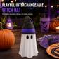 🎃🧙‍♀️ 3D-printad Halloweenburkhållare med Häxhatt