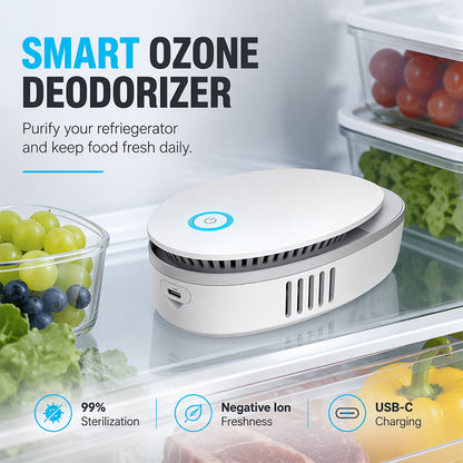 🥬❄️ Smart Ozon-Deodorant & Negativ Jonluftrenare för Kylskåp – Hjälper Maten att Hålla Sig Fräsch Längre