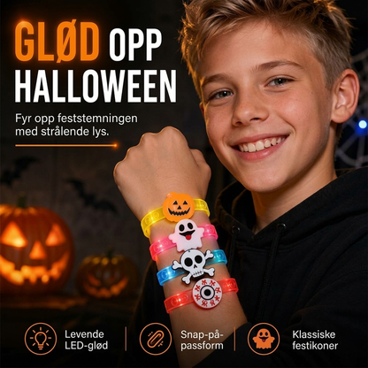 🎃✨ LED-armband för Barn till Halloween – Blinkande Ljus för Extra Festlig Halloweenstämning 👻
