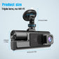 🚗📹 Dashcam med 3 Kameror – 1080P Full HD Fram, Inuti & Bak | Mörkerseende & Parkeringsläge