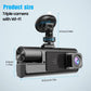 🚗📹 Dashcam med 3 Kameror – 1080P Full HD Fram, Inuti & Bak | Mörkerseende & Parkeringsläge