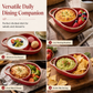 🍲 Retro Keramikform med Fack – Servera Sås & Tillbehör Separat i Samma Form ✨
